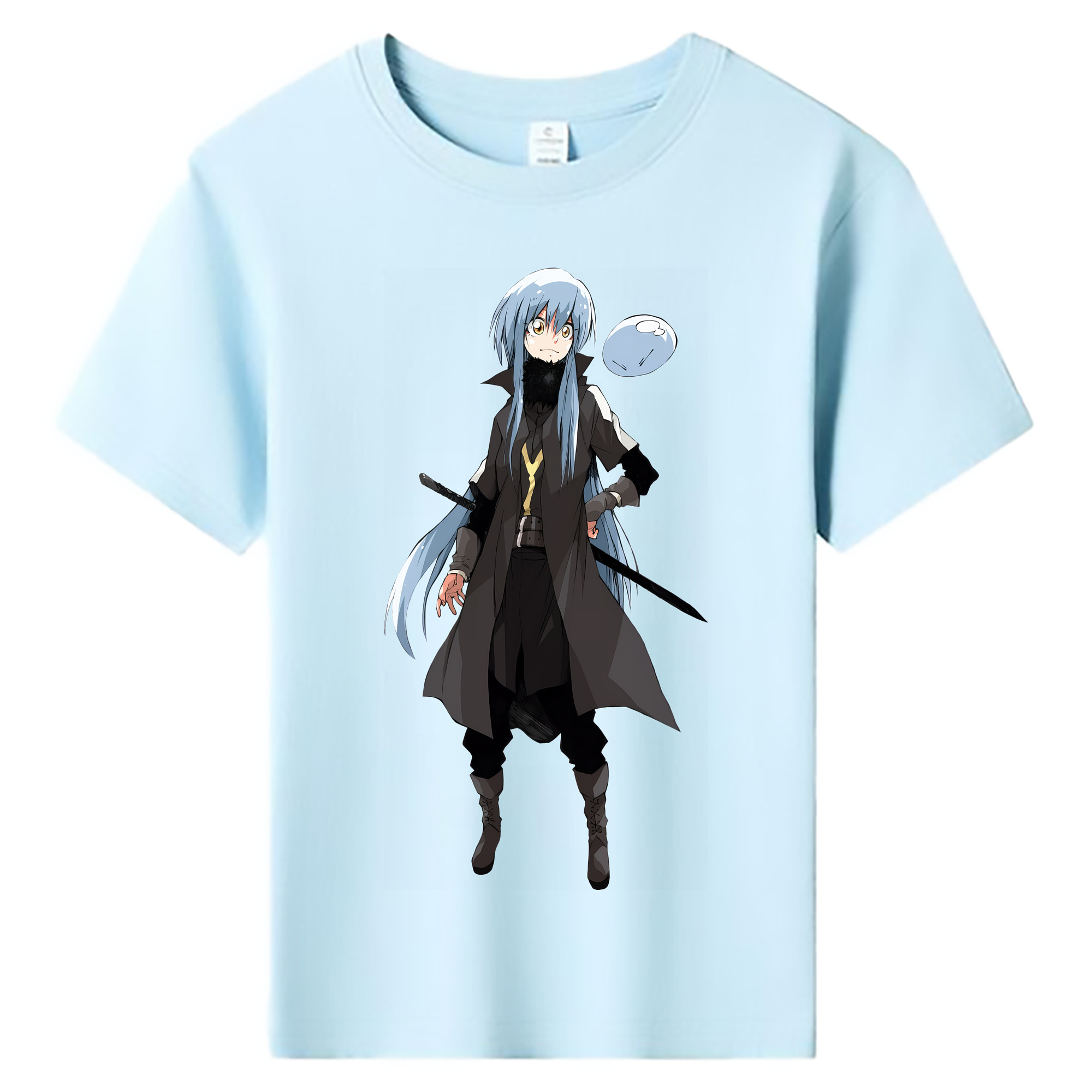 （画像用） 転スラ Regarding Reincarnated to Slime 綿100％キッズTシャツ（フロントプリント）